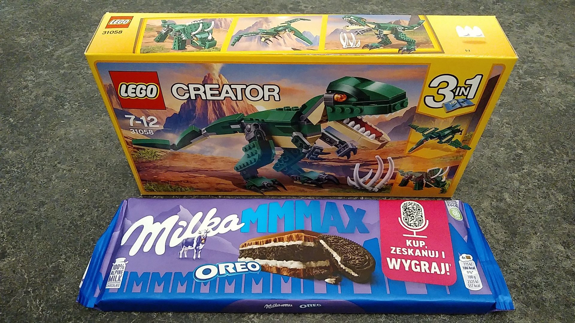 LEGO Creator 3w1 dinozaury gratis mega czekolada