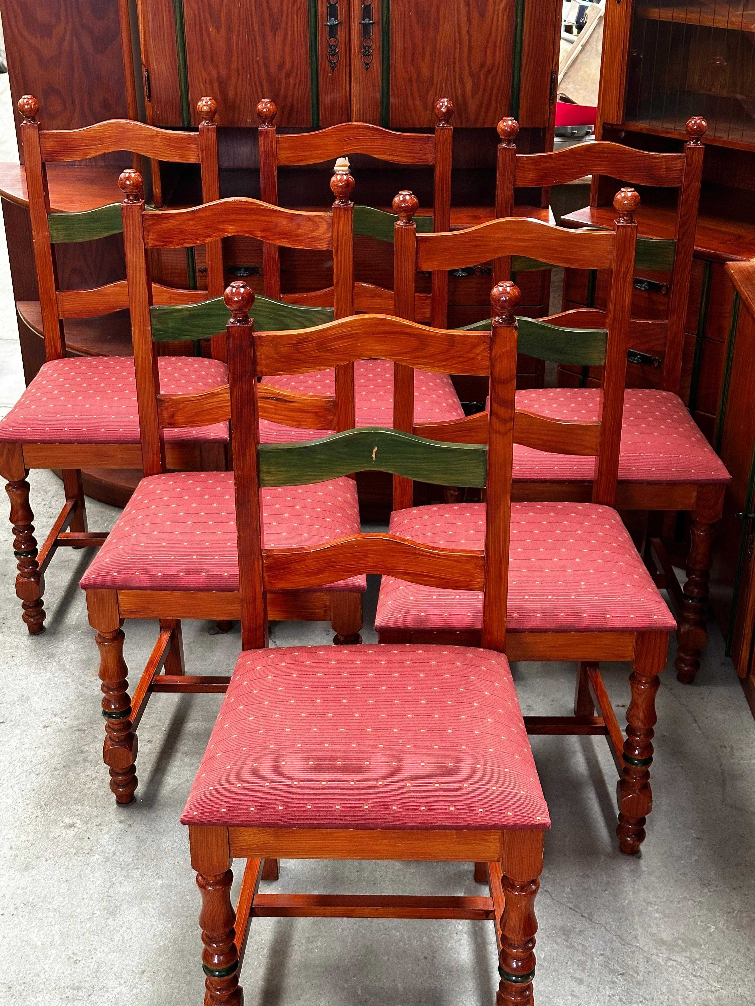 Conjunto Completo de Sala de Jantar Retrô