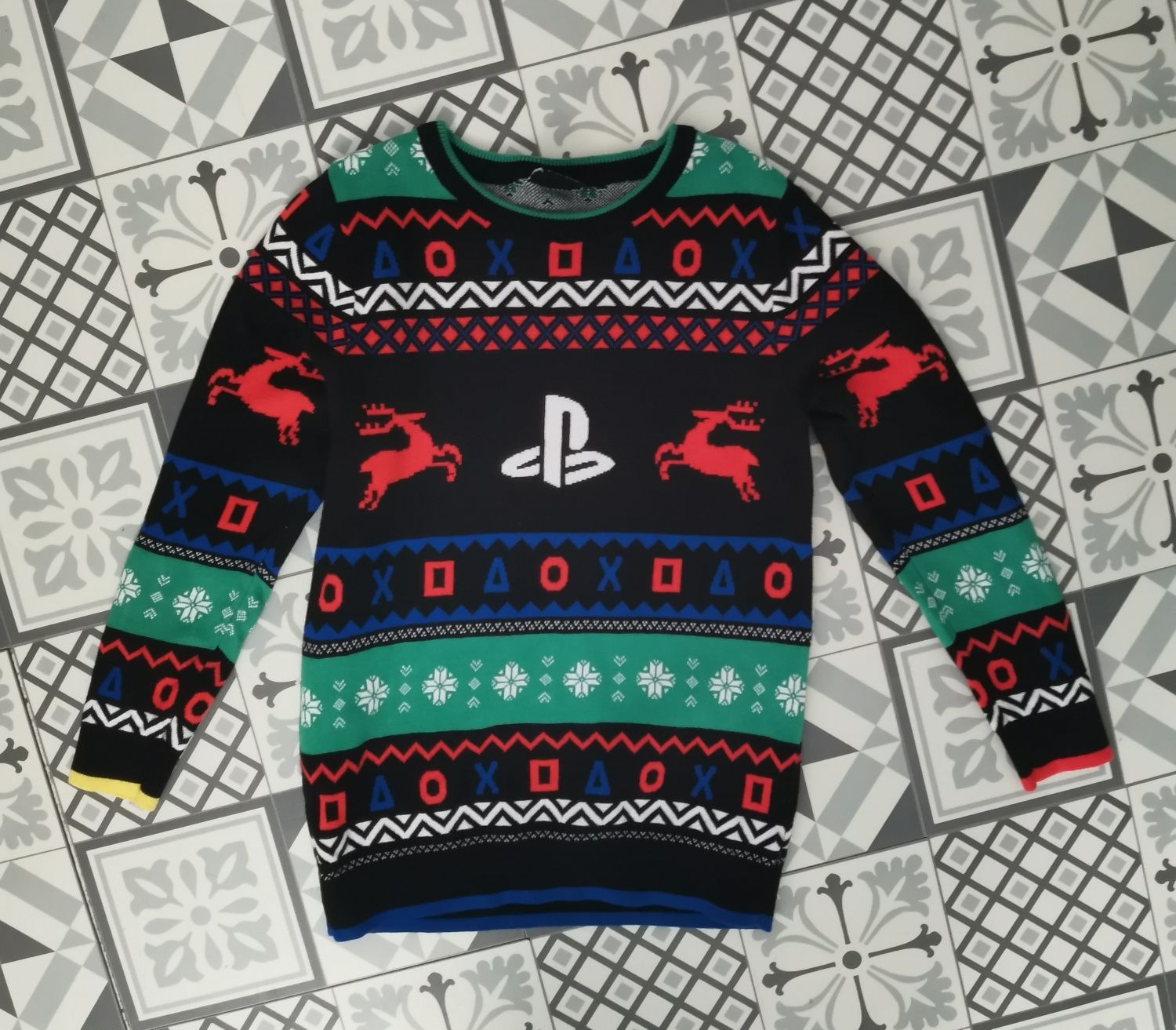Sweter z dzianiny 128/135 George PlayStation święta