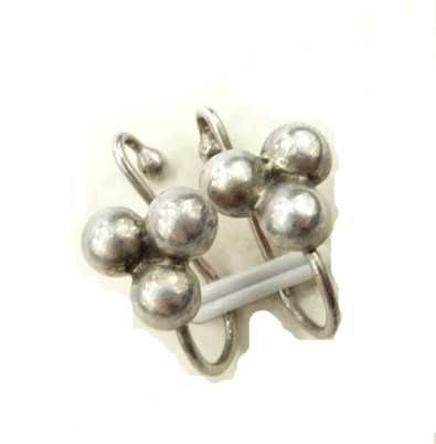 Unikalne stare srebrne kolczyki klipsy IMAGO ARTIS