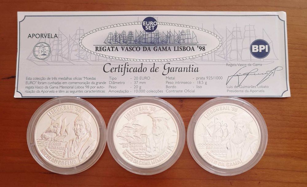 moedas prata 20 euros Vasco da Gama (#3)