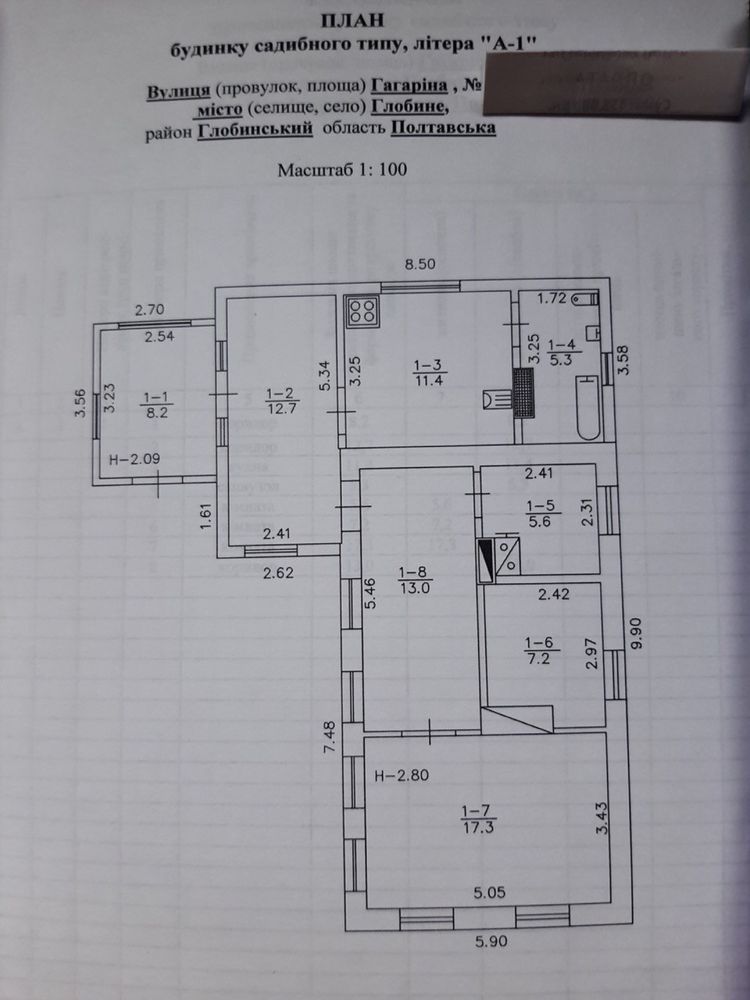 Продам садибу в місті Глобине