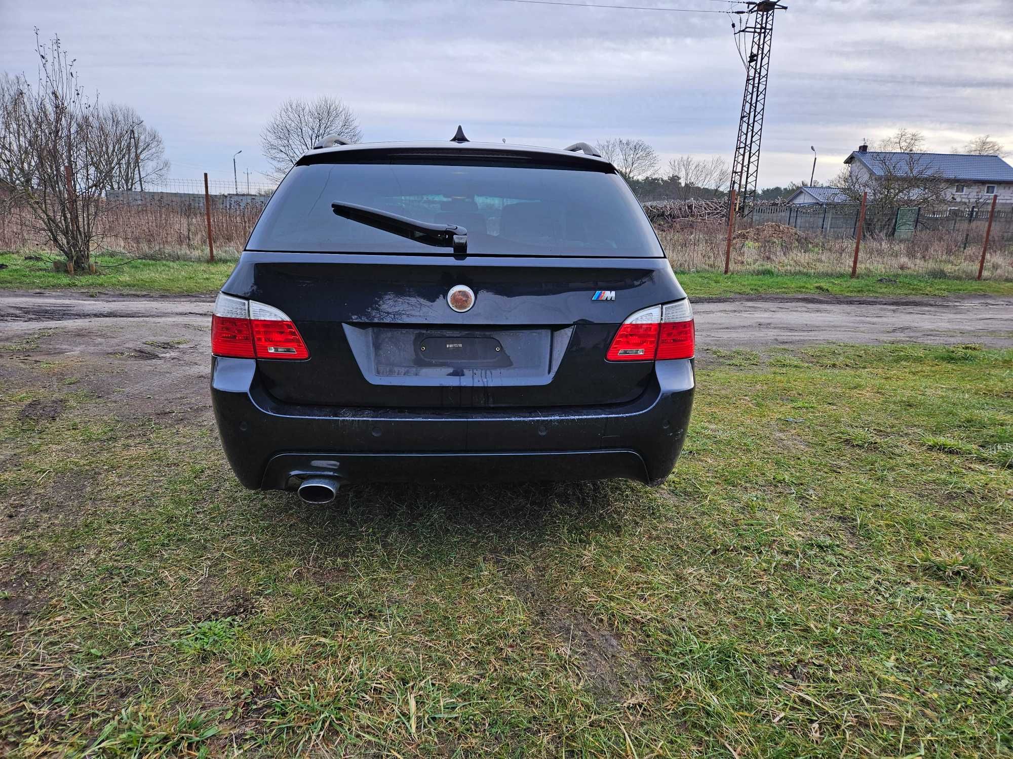 Bmw e61 lci m-pak 2.0d 177km automat carbonschwarz wszystkie czesci