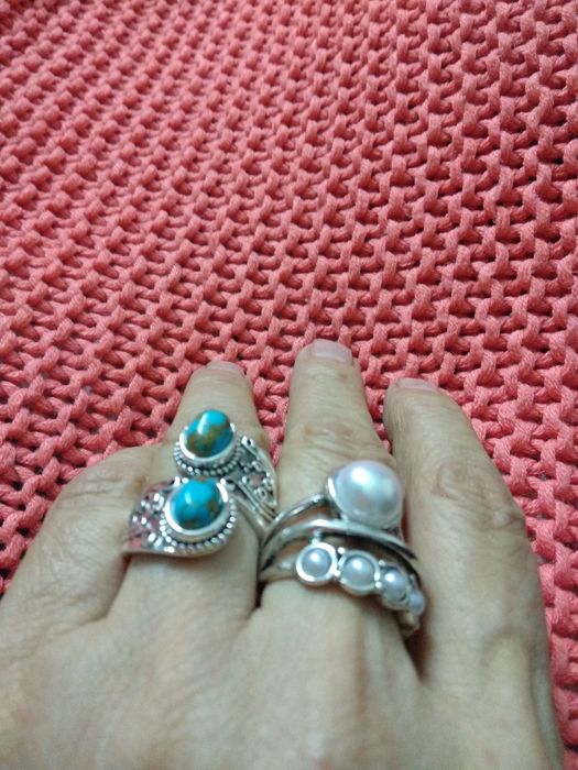 Біжутерія стильна каблучки сережки