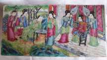 Caixa chinesa, porcelana China Mandarim Reinado Guangxu 1875 a 1908