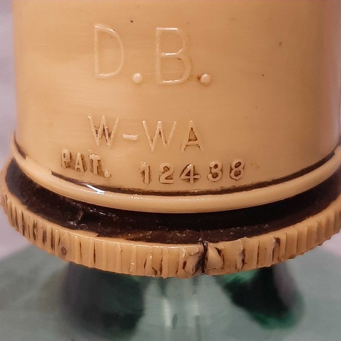 Syfon szklany zielony 1961r.