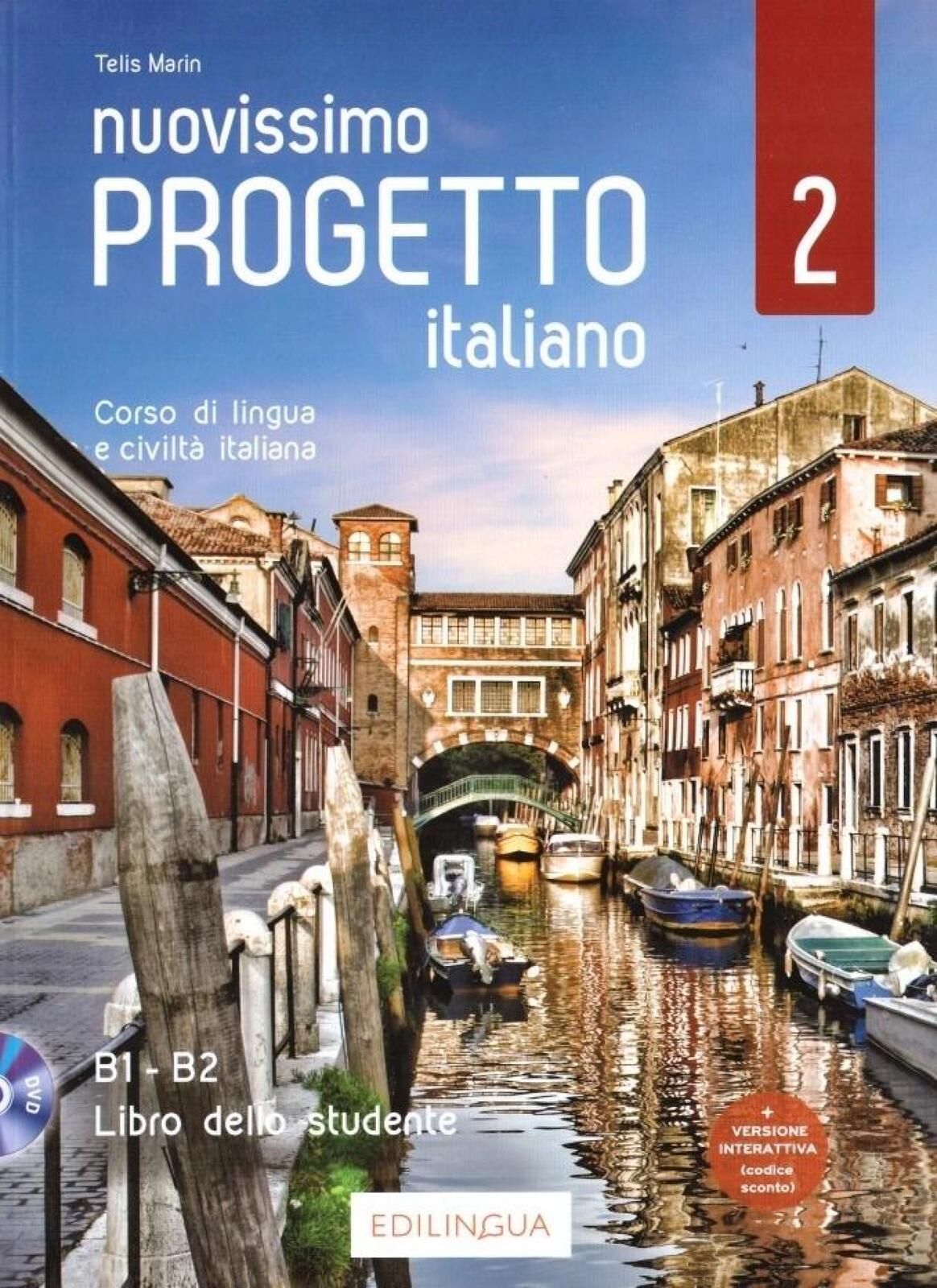 Progetto italiano Nuovissimo 2 podr. + DVD B1-B2 EDILINGUA Telis Marin