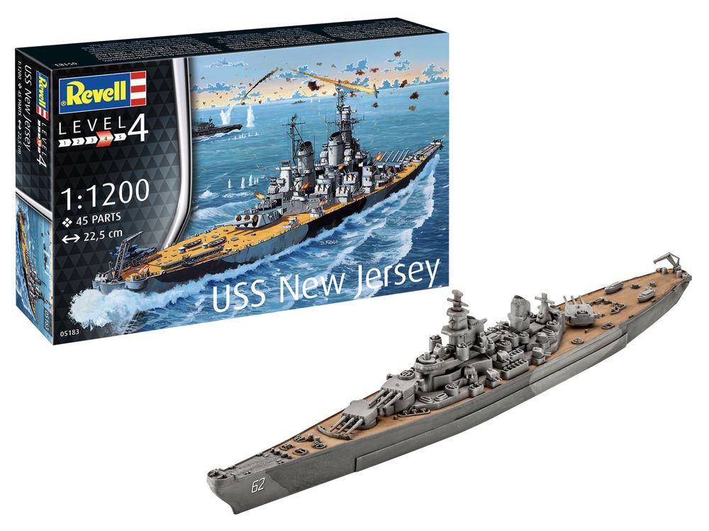 Model do sklejania STATEK 1/1200 USS NEW JERSEY Revell 05183