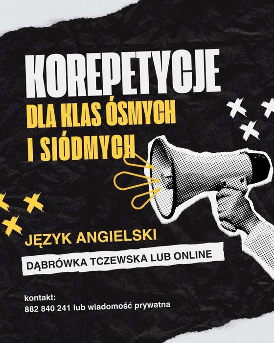 Korepetycje z angielskiego dla klas 7 i 8