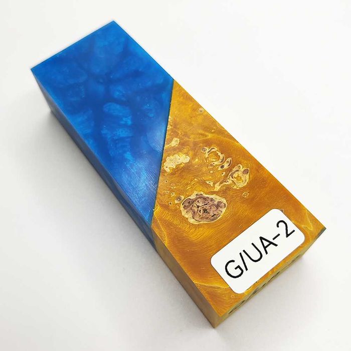 Бруски гибриды для рукоятей ножей и шампуров. Кап клена + смола.