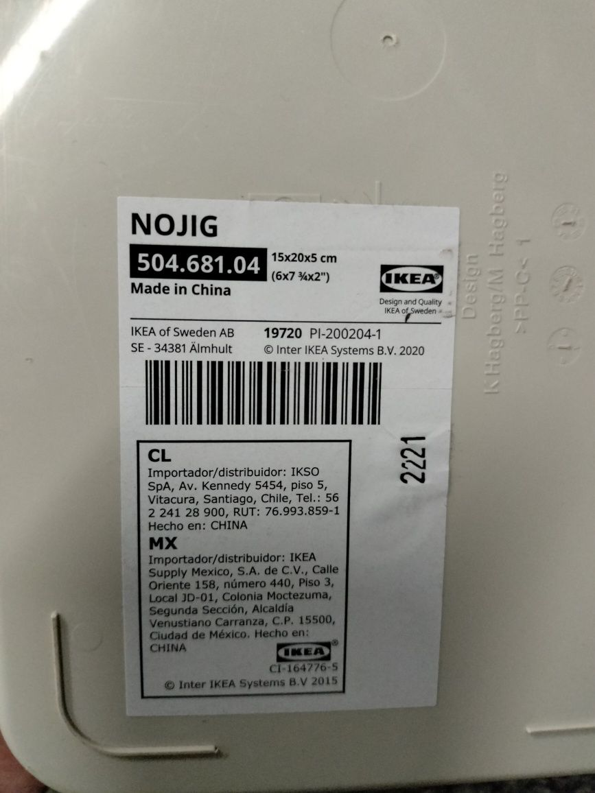 Zestaw organizerów pojemników IKEA NOJIG