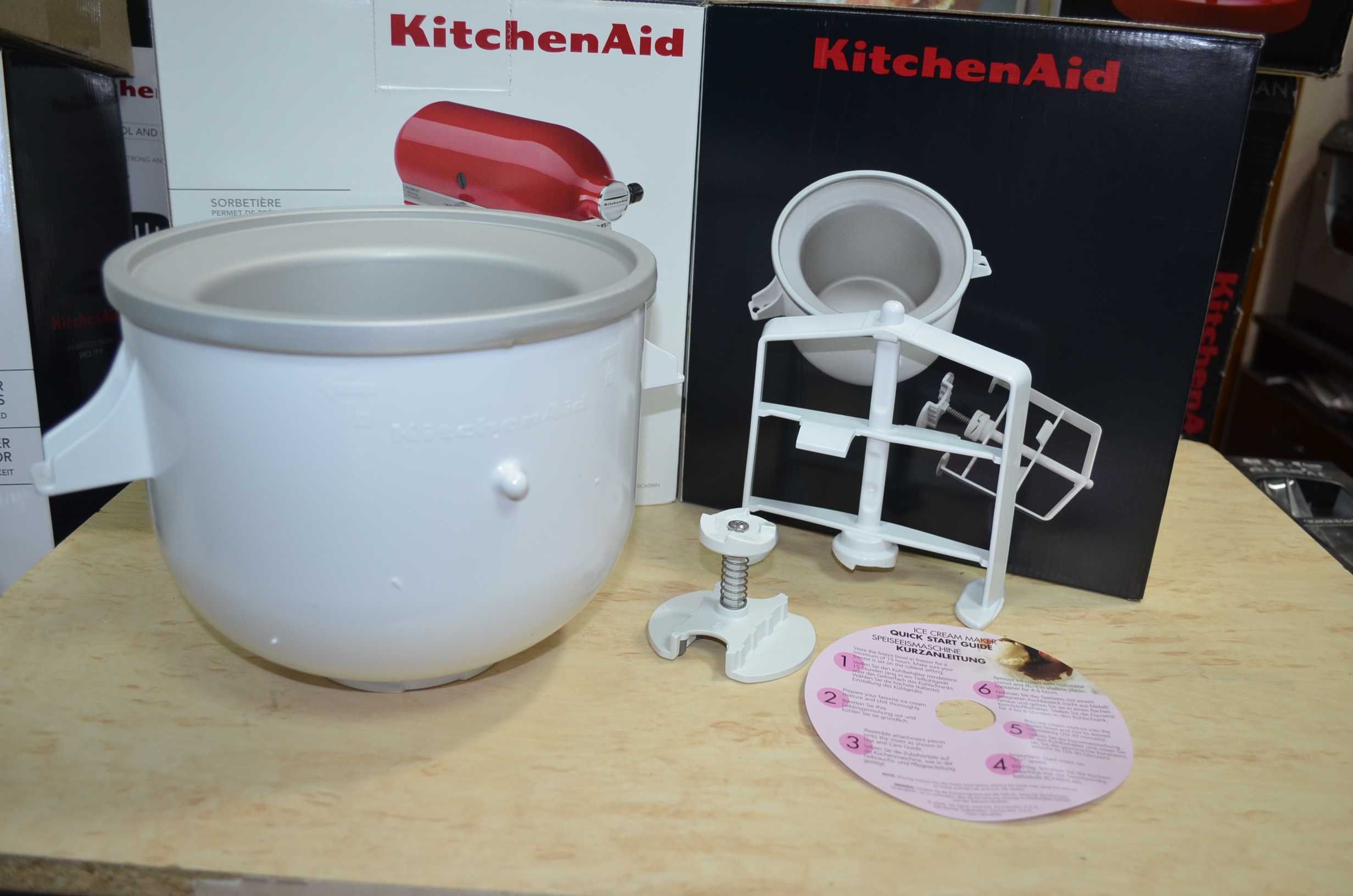 Чаша для приготовления мороженого KitchenAid 5KICA0WH планетарный микс