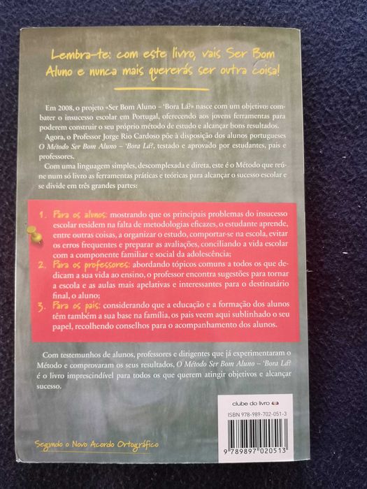 O Método Ser Bom Aluno - 'Bora Lá?