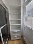 Estante BRIMNES IKEA – 60x190 cm, branca, com 2 gavetas