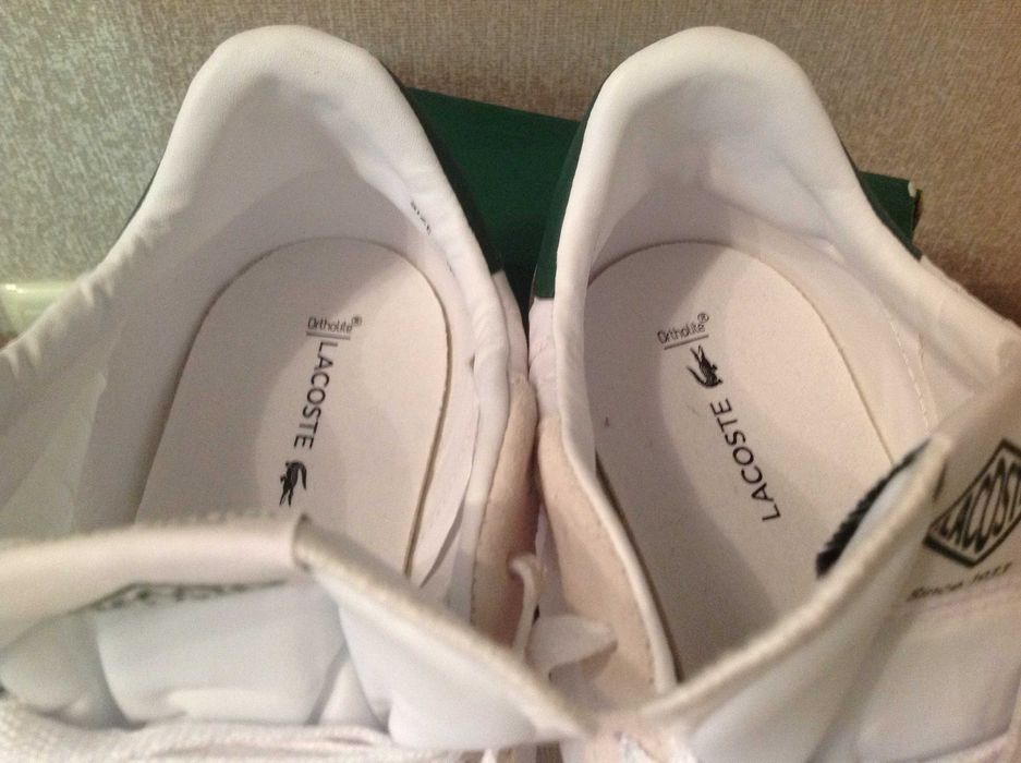 Кроссовки Lacoste, нові, ориг., белые летние, пр-во Таиланд, разм. 46.