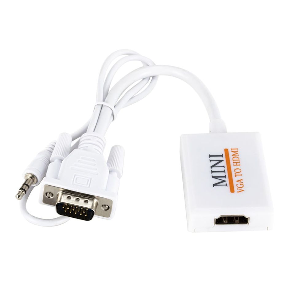 Konwerter obrazu z VGA + audio jack 3,5mm do HDMI przejściówka