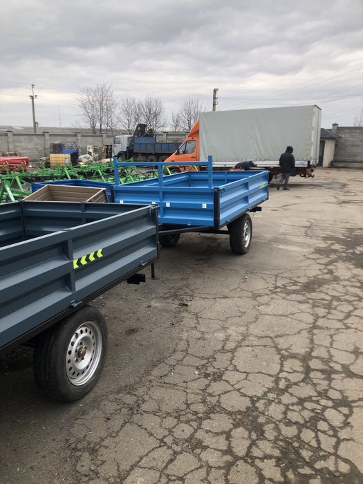 Прицеп до трактора,прицеп самоскид,1птс2, причіп до міні трактора.