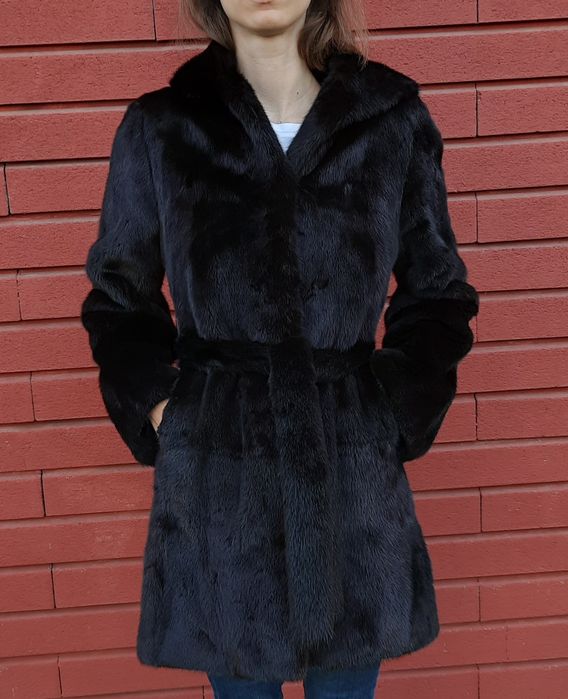 Норкова шуба Kasapis Bros NAFA Mink для автоледі розмір XS - S