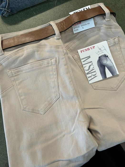 Elastyczny jeansy M.Sara kolor Camel