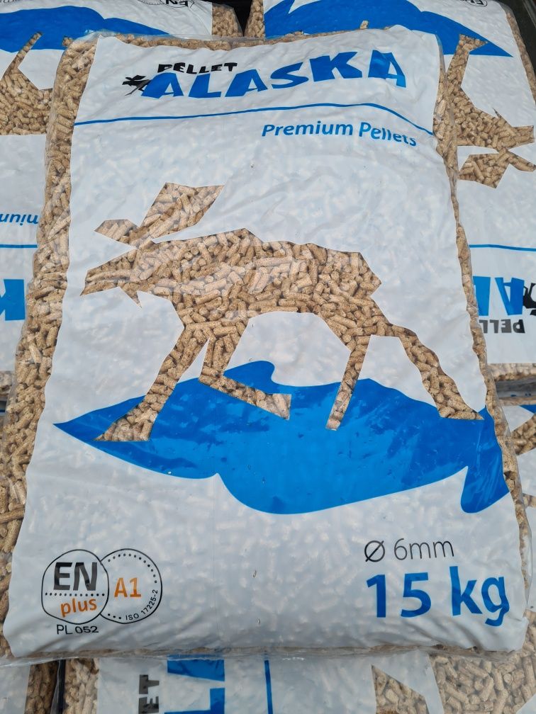 Pellet Alaska EN plus A1 z certyfikatem (robin igła rezult lava Gold