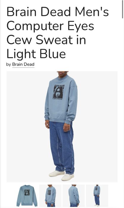 Світшот Braind Dead, як obay stussy