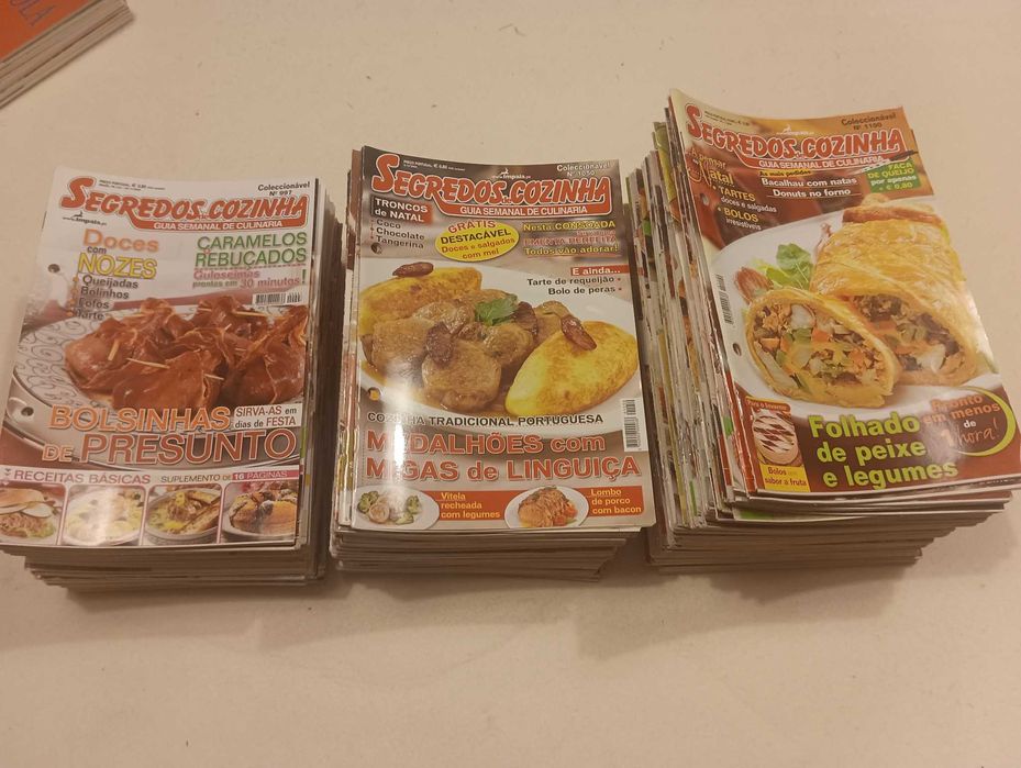 Lote de 160 Revistas Segredos de Cozinha do 997 ao 1163 (faltam 3)