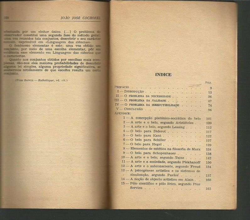 João José COCHOFEL --- Iniciação Estética (2.a ed. corr. e aumentada)