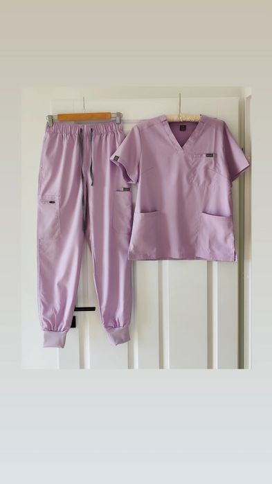 Komplet medyczny odzież uniform liliowy fioletowy