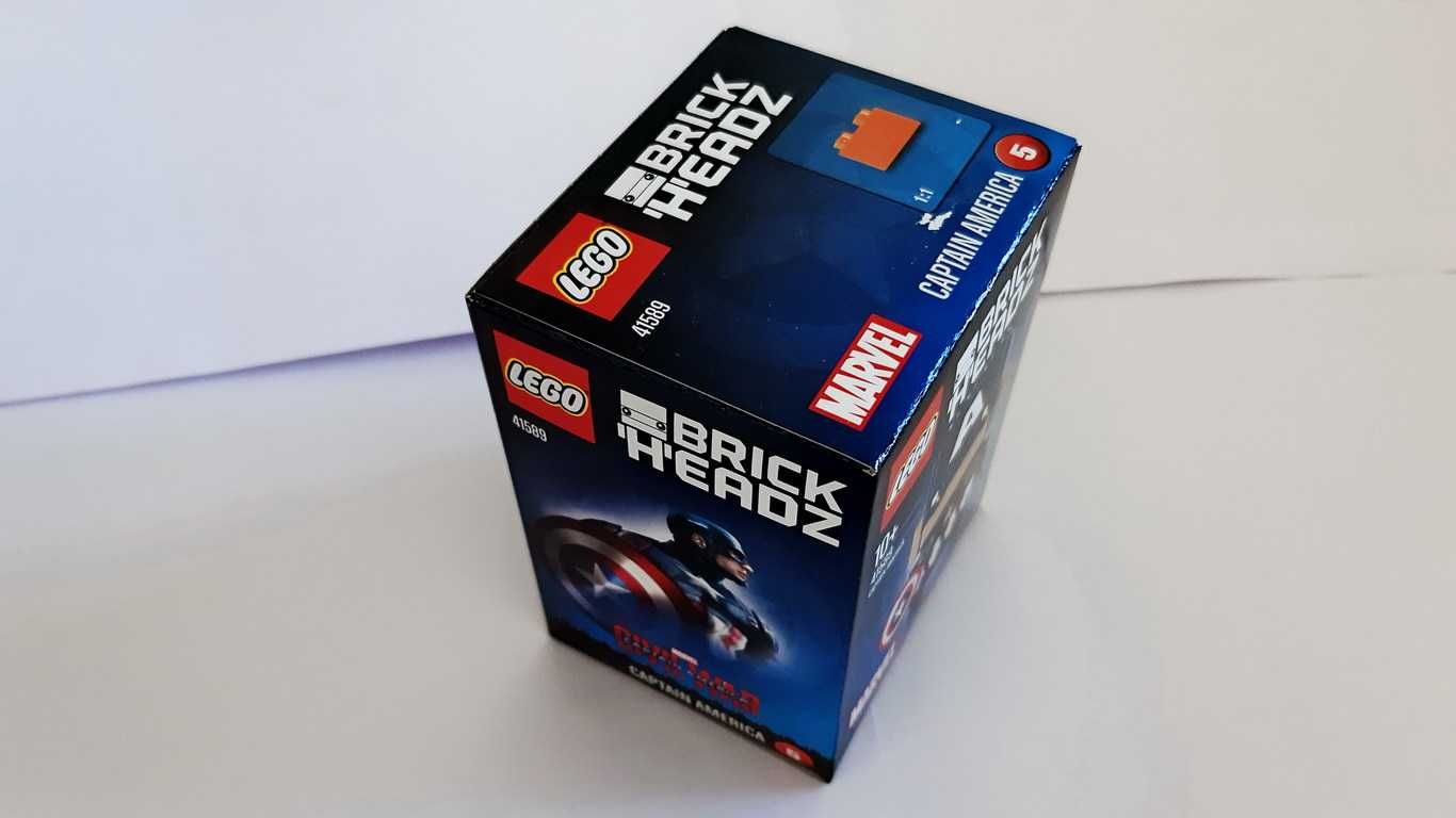 LEGO BrickHeadz Marvel Civil War 41589 Captain America selado