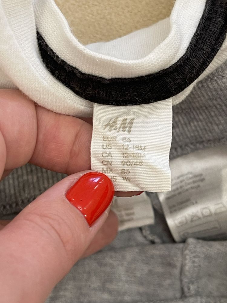Костюм H&M 86 р. 12-18 м футболка шорти