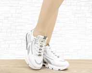Кроссовки белые "silver",38р,стелька 24,5 см см