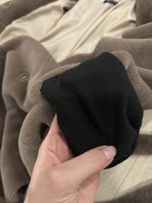 Коричнева еко-шубка