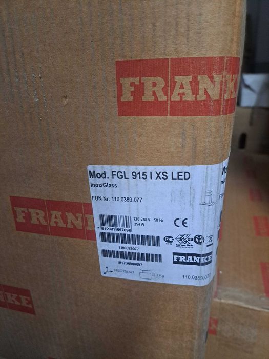 CHAMINÉ Ilha Glass Linear FGL 915 I XS - FRANKE