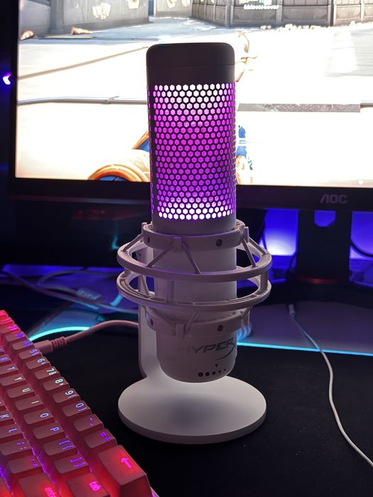 Mikrofon Hyper X Quad Cast S Przewodowy  Biały