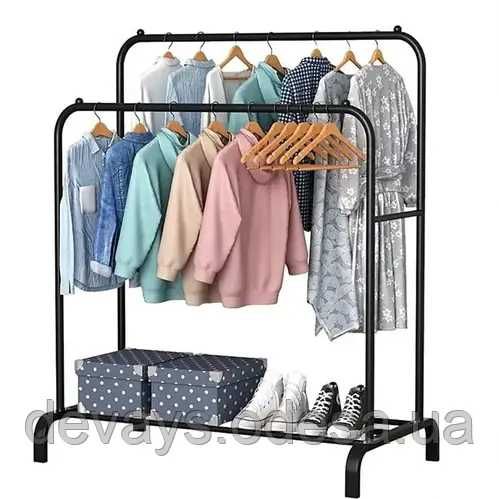 Вешалка напольная для одежды в прихожую металлическая