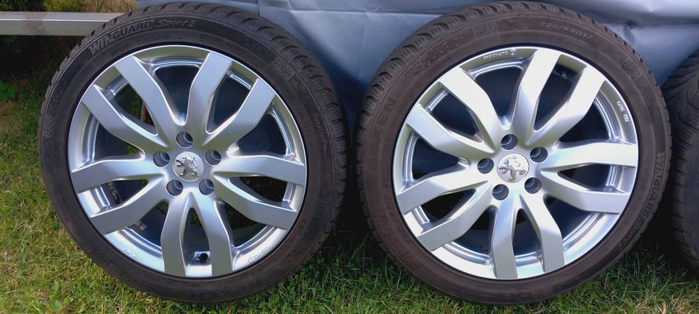 Koła zima PEUGEOT 7.5x17, 5x108, ET44, 65.1 + 225/45R17 M+S , 2019/20r