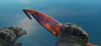 НОЖ с лезвием-крюком КСГО CSGO Gut Knife Градиент Fade Marble