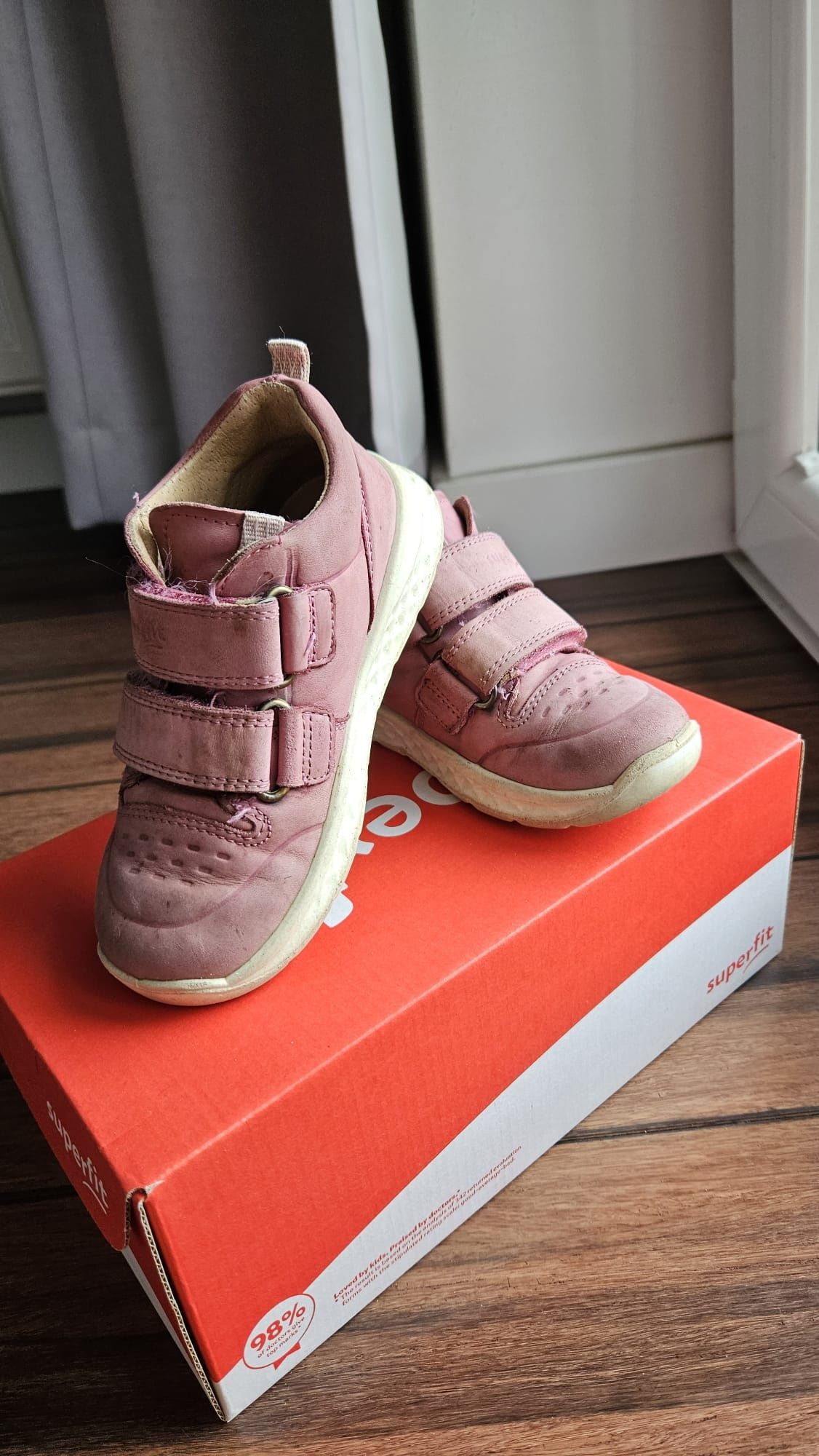 Buty dziecięce Superfit, pink/rose, rozmiar 25