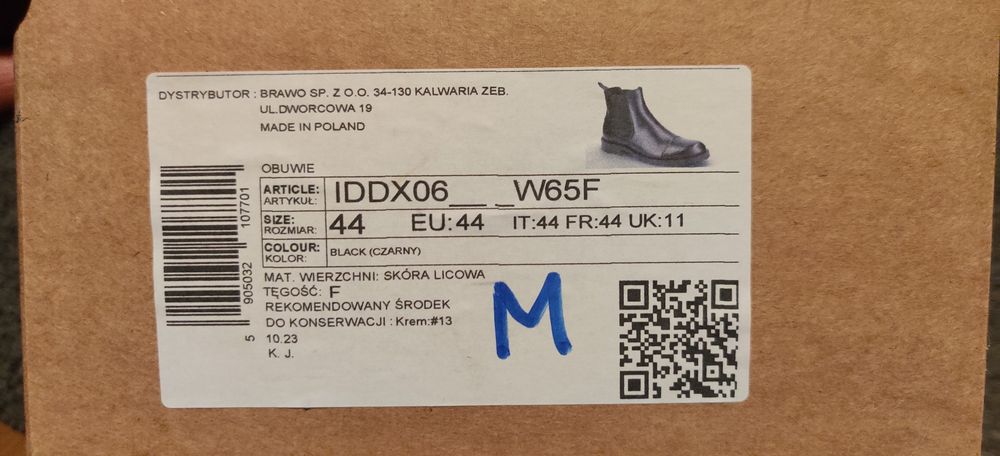 Buty męskie Ryłko rozmiar 44