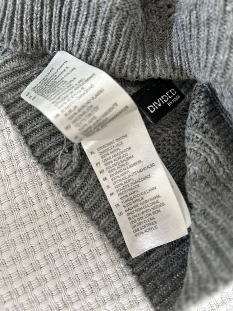 Szary ażurowy beret (czapka)  H&M