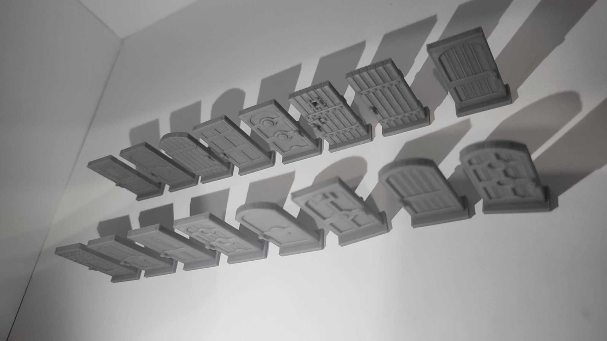 Zestaw 16 sztuk drzwi do gier planszowych | Posiadłość Szaleństwa