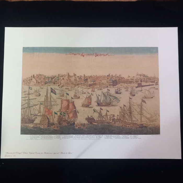 Gravura Lisboa antiga