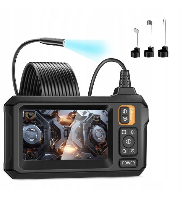 Kamera inspekcyjna endoskop Inskam 2x FullHD Z EKRANEM 4.3" LCD,