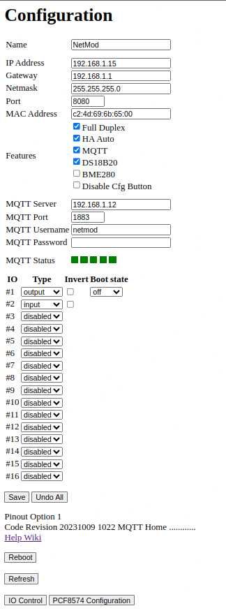 Moduł 16 I/O LAN Web_Relay_Con V2.0 HW-584 Network Module