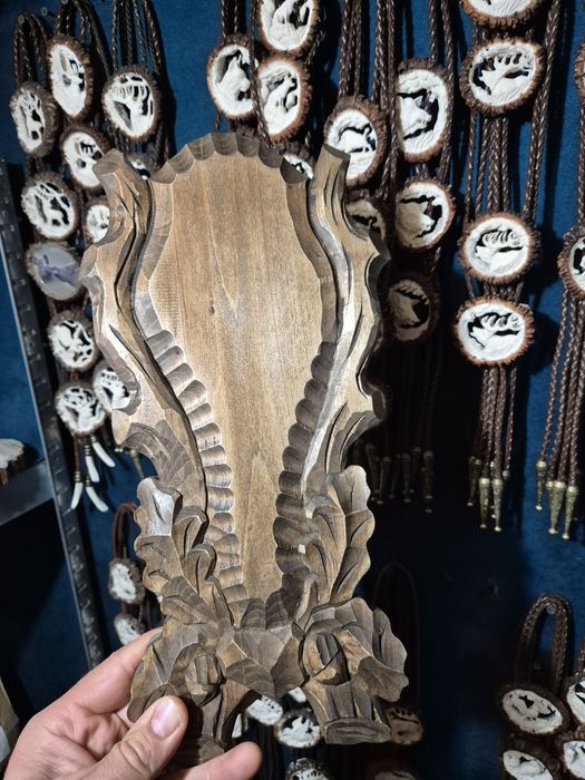 Nowa deska pod trofeum wieniec parostki podkładka poroze rogacz sarna