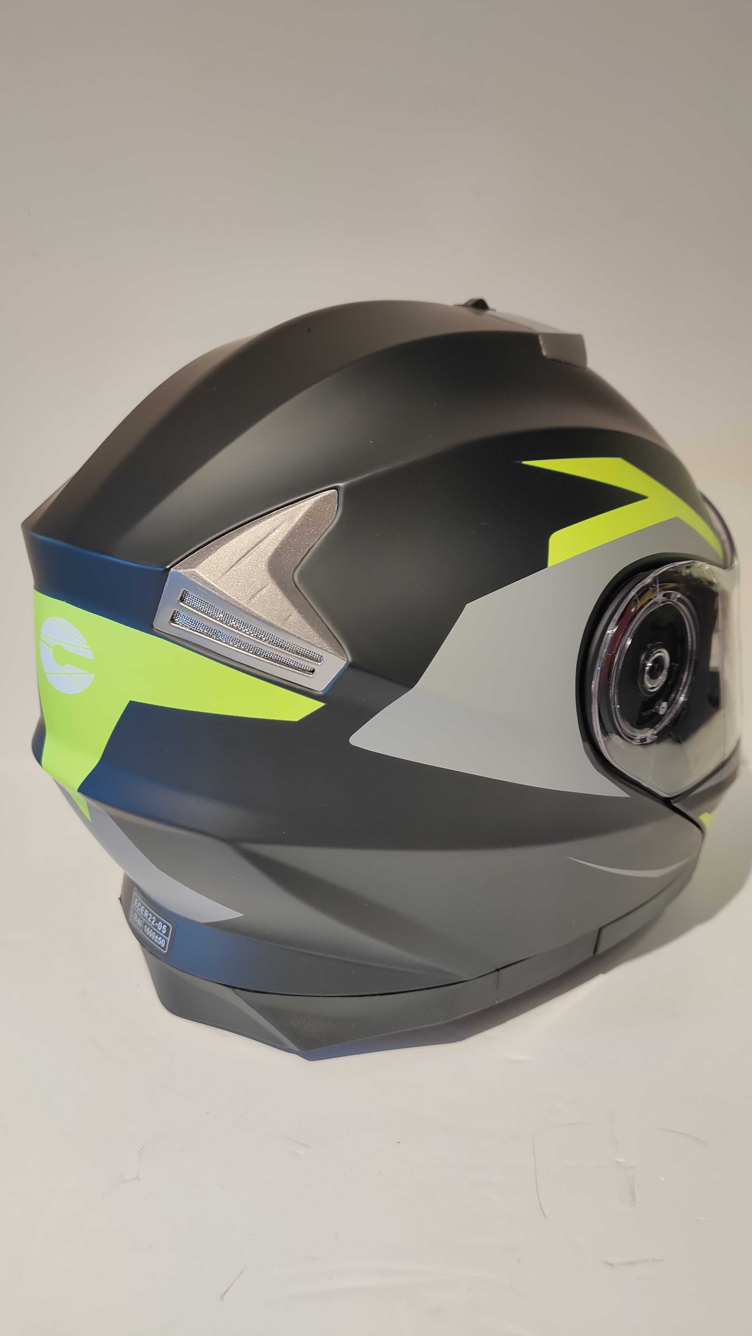 Capacete modular mota scooter novo