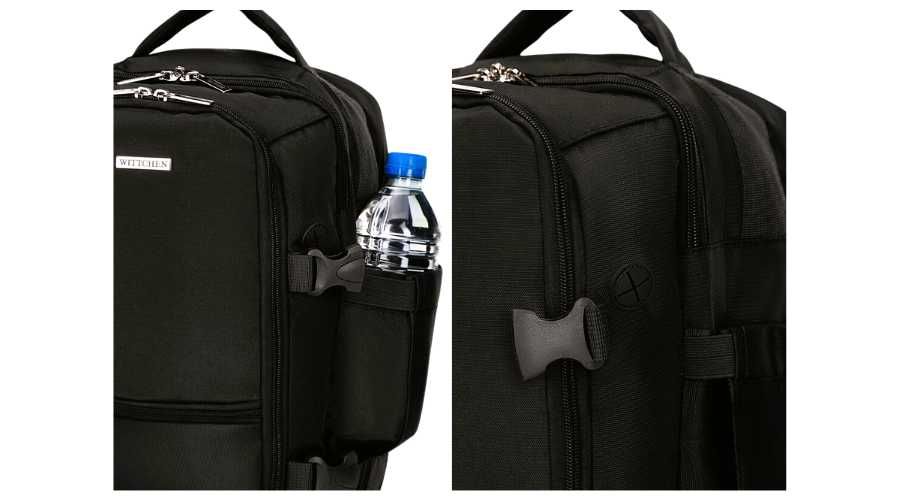 Plecak do samolotu czarny bagaż podręczny Wittchen Wizz Air 40x25x20cm