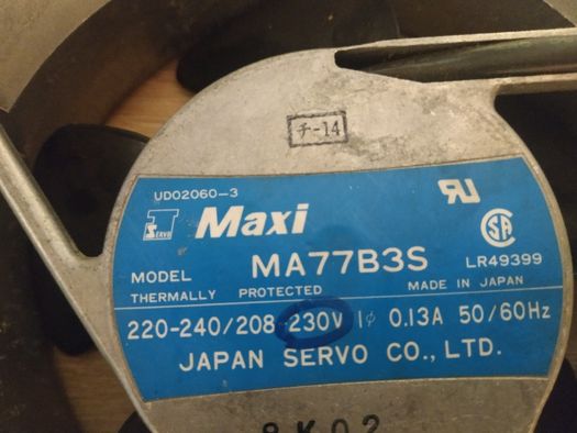 Вентилятор электрошкафа MAXI MA77B3S.