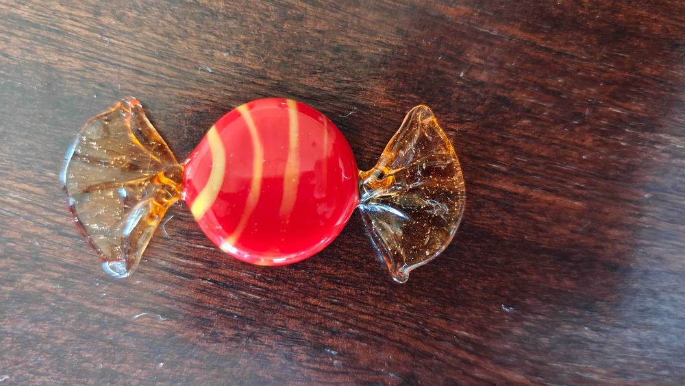 Rebuçados decorativos em vidro artístico – conjunto colorido