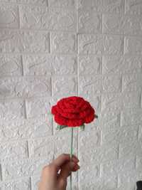Czerwona róża handmade